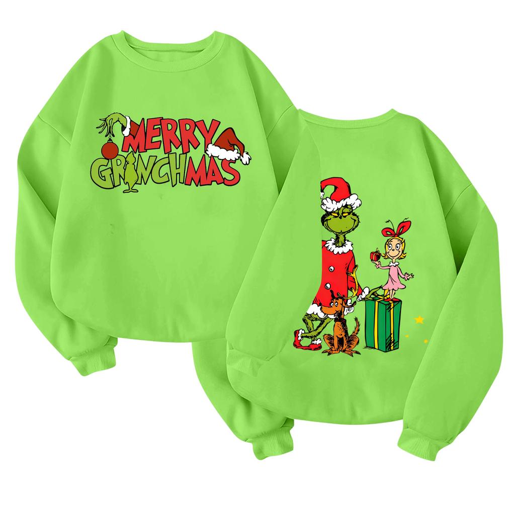 Children's Fashionable Lightweight Long-sleeved Round Neck Pullover With Pockets Printed Pullover