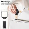 VRIG Mini LED Action Camera Vlogging Video Light, Magnetic Cold Shoe Photography Fill Lighting for DJI Osmo Action 5Pro/4/3 Camera Cage, Osmo Pocket