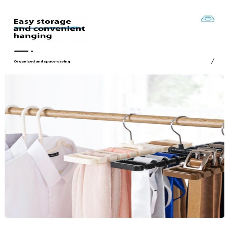 Tie Belt Hanger Wardrobe Belt Rotating Organizer Rack Multifuctional Scarf Hanger Home Closet Storage Holder Accessories
