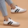 Fashion Lightweight Womens Casual Sneakers Fashion Black White Striped Running Shoes for Woman Comfortable Non Slip Flats Zapatoas Mujer
