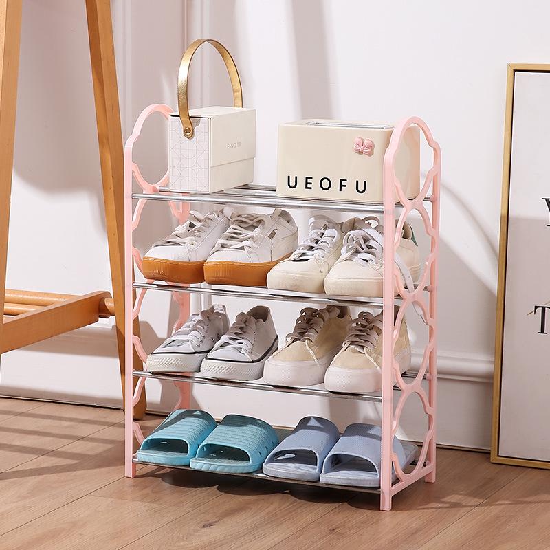 Simple Multi-layer Metal Shoe Rack for Dorms and Doorways - Economical and Reinforced Cabinet