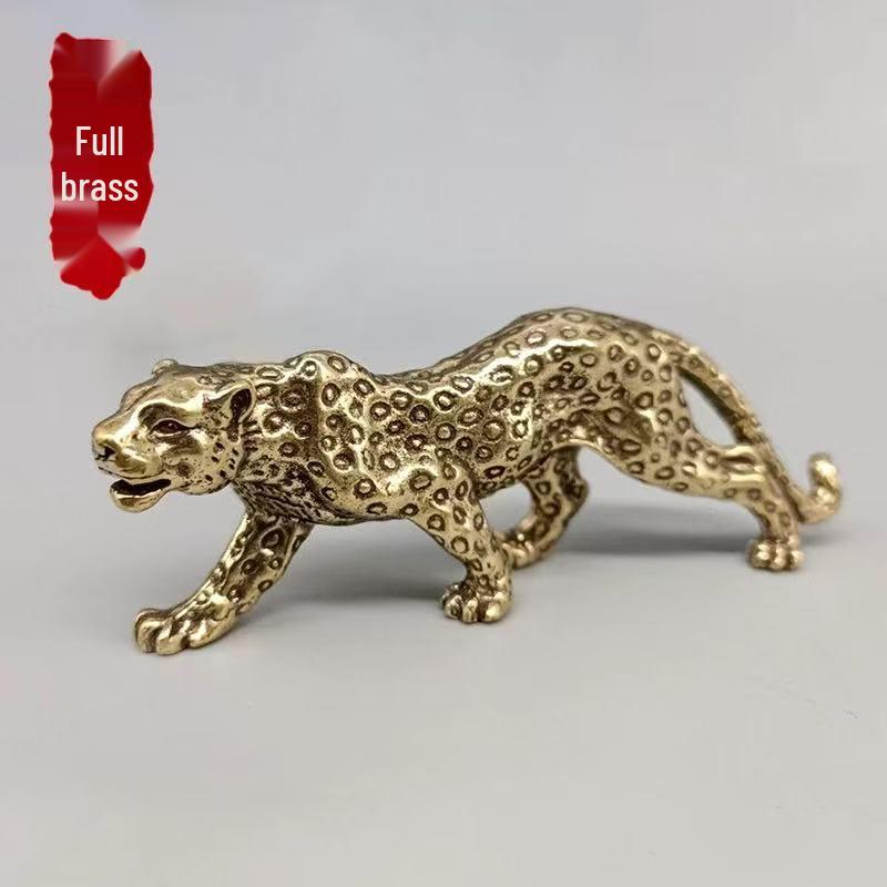 Brass Tiger Zodiac Figurine - Desktop & Handheld Toy Home Decoration