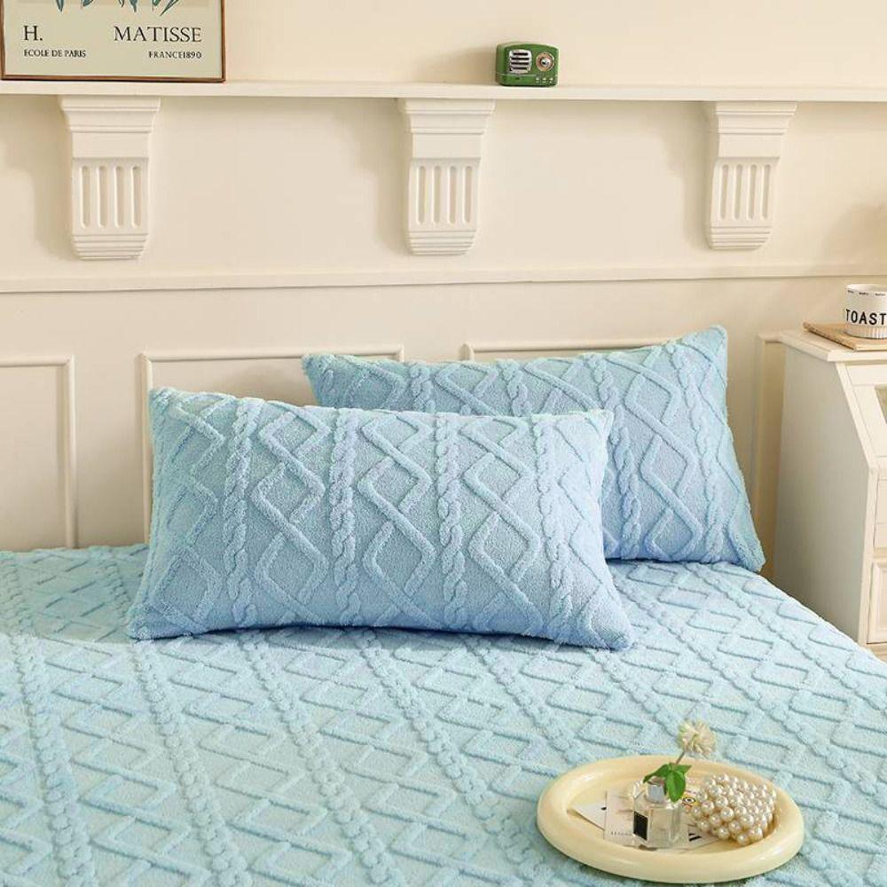 2 Stück Rechteck Kissenbezug Hautfreundlicher Kissenbezug Bettwäsche Milchfleece Kissenbezug Mädchen