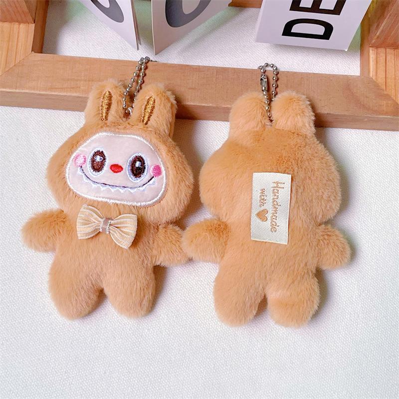 

Милый плюшевый брелок для ключей Labubu, аксессуары для украшения сумки Labubu Kawaii, аниме-аксессуары