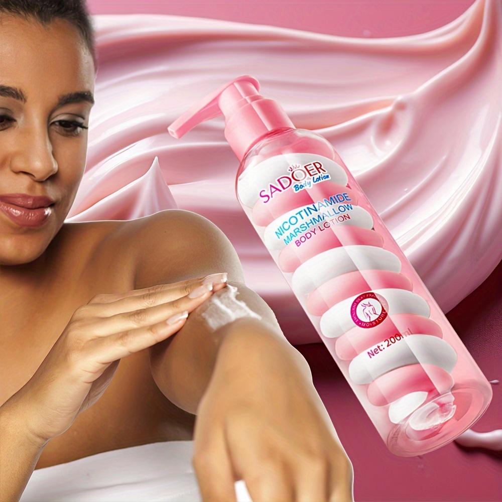 Nicotinamide Cotton Candy Beauty Body Lotion Moisturizes and Nourishes The Skin Restoring Its Softness and Delicacy