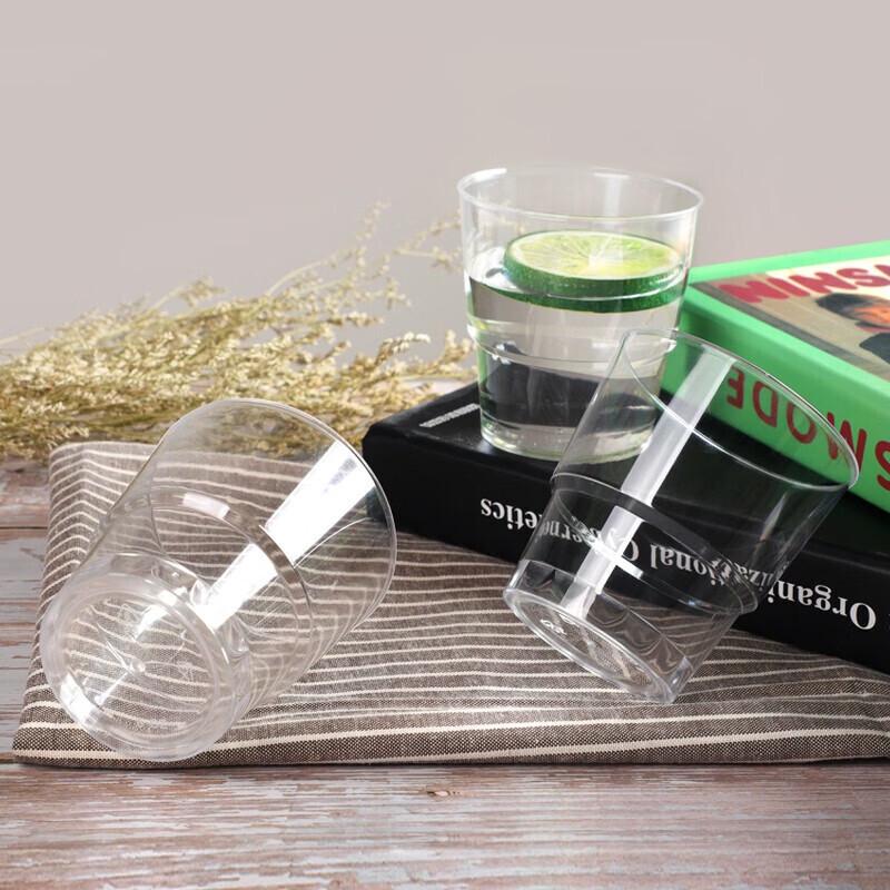 yekee 180ml Disposable Hard Plastic Cups, 20-Pack