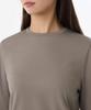 MUSINSA STANDARD WOMAN Women'S Flexible Crew Neck Long Sleeve T-Shirt [Taupe]