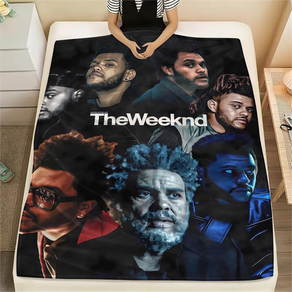 1 Pezzo Coperta in Flanella con Stampa The Weeknd, Alta Qualità Confortevole per Tutte le Stagioni, Arredamento per la Casa, Calore e Comfort, Perfetta per Regali di Natale