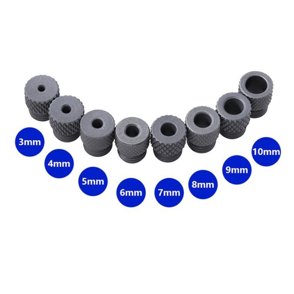 Drill Sleeve Woodworking Drill Locators Stainless Steel Bushing Dowelling Jig Wood Drilling Guide Locators 3-10mm