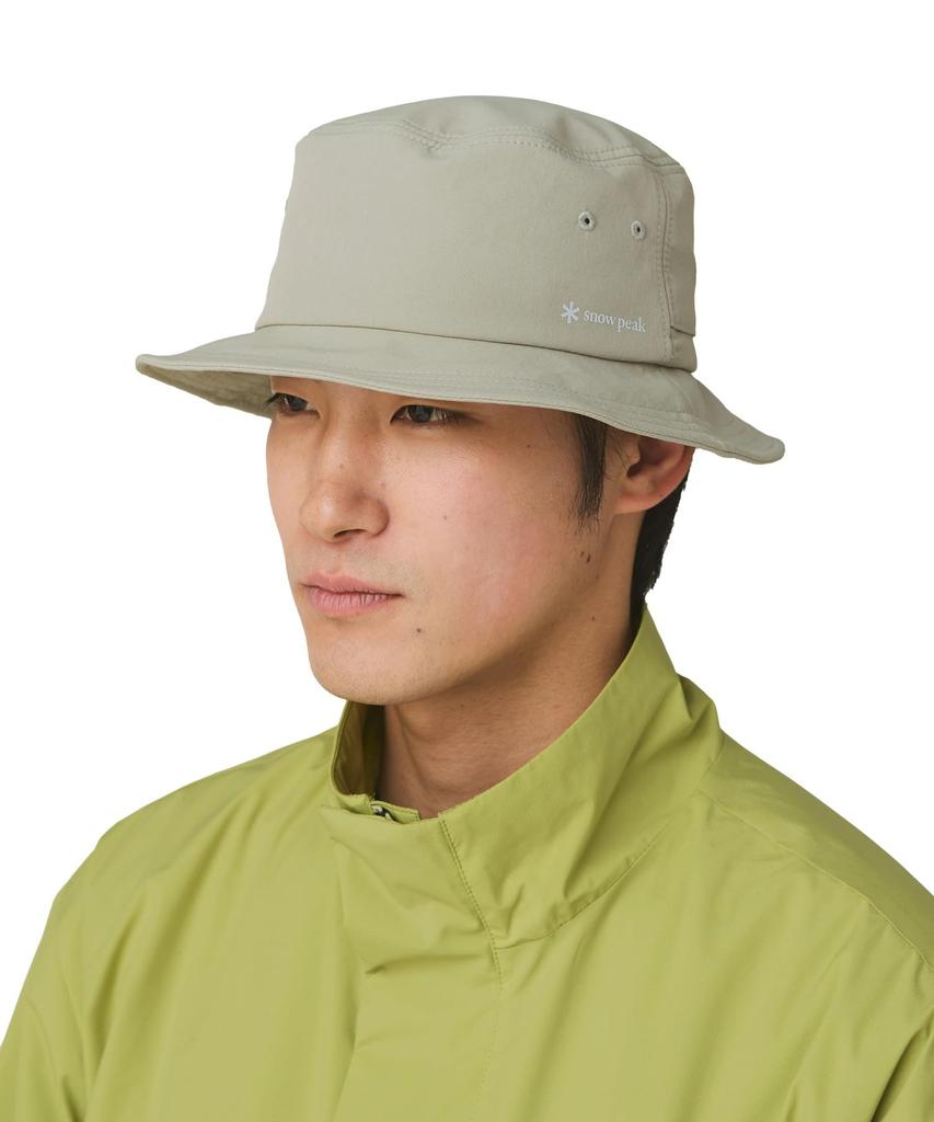 Snow Peak Stretch Hat Light and Water-Repellent AC-25AU004, Gray, Men's Women's