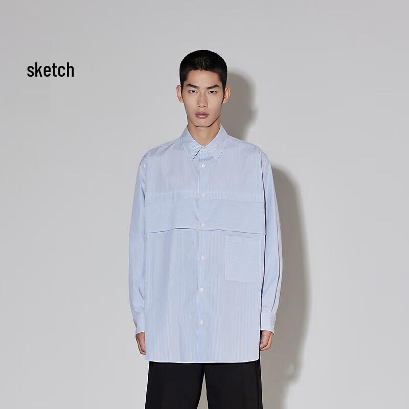 CROQUIS Men s Striped Long Sleeve Casual Shirt S