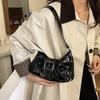 Y2k Mode Uni Farbe Vielseitige Damen Tasche, 2026 Neuer Maillard Stil Unterarmtasche, Retro Stil Vintage Leder Umhängetaschen