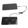 Solar Powered Exhaust Fan 10W 18V ABS Windproof Rainproof Solar Panel Dual Fan Ventilator Kit for Pe