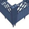 Plant Box with Ground Spikes Blue Grey 363.5 x 43.5 x 43.5 cm PP