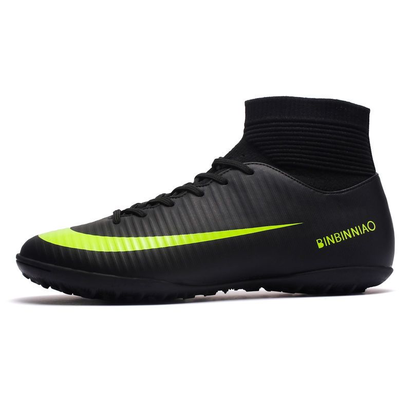 Football Shoes C Luo Assassin CR Shattered Nails Spikes High Top Student Game Training Shoes