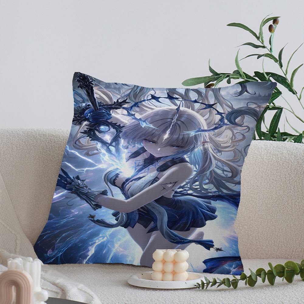 Wuthering Waves Cartethyia Cushion Cover Pillow Cover Decor Pillowcase Printed Cushion Case for Couch