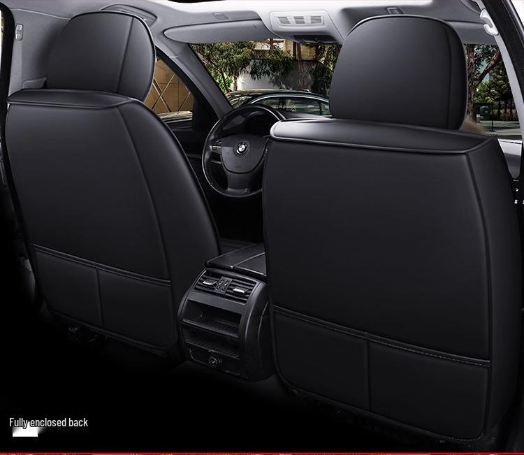 2025 Universelles Voll-/Halbwickel Leder Cartoon Autositzkissen für alle Jahreszeiten