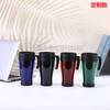 Water Bottle Creative Color Plastic Cup with Handle Outdoor Portable, Car Cup Double-layer Promotional Cup Business Gift Cup