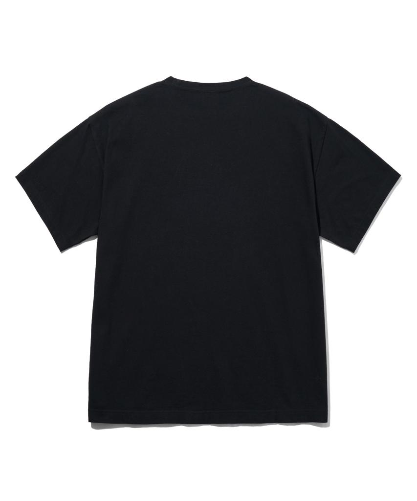 PHYSICAL DEPARTMENT Check Star Tail Logo Short Sleeve T-Shirt_Black