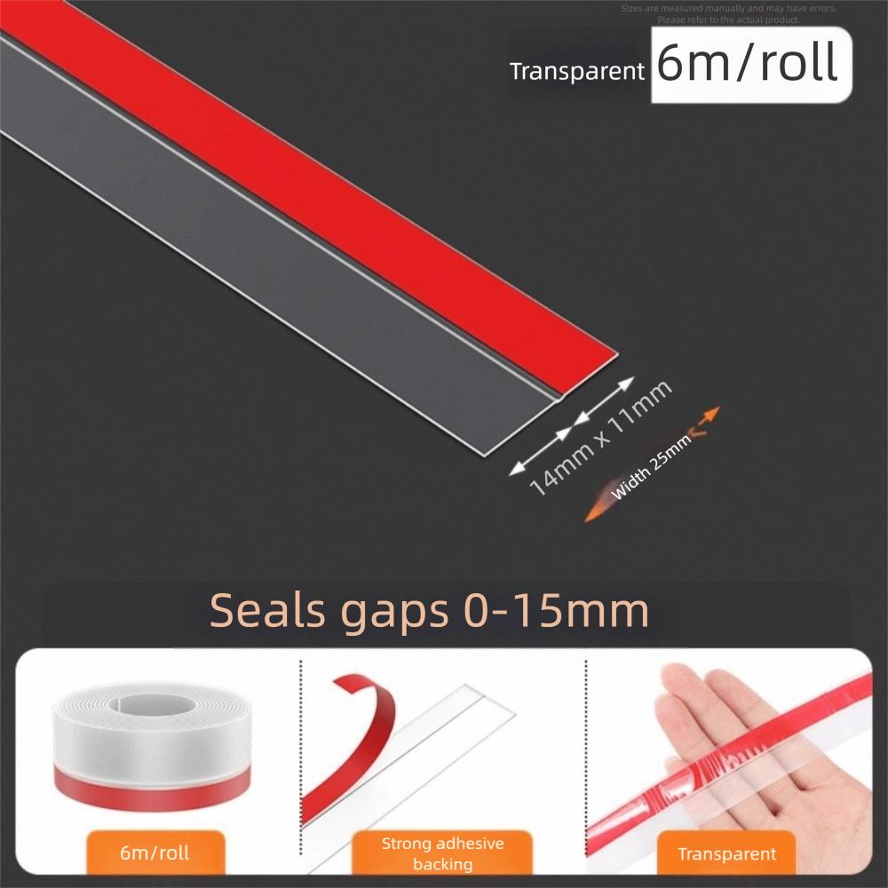 Ainproof Water Backflow Window Water Blocking Bar Rubber Window Edge Waterproof Sealing Strip Sealing Function Water Deflector