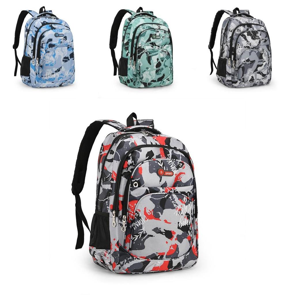 Unisex Polyester Lined Backpack With Breathable Arc Shoulder Straps For Daily Outfits