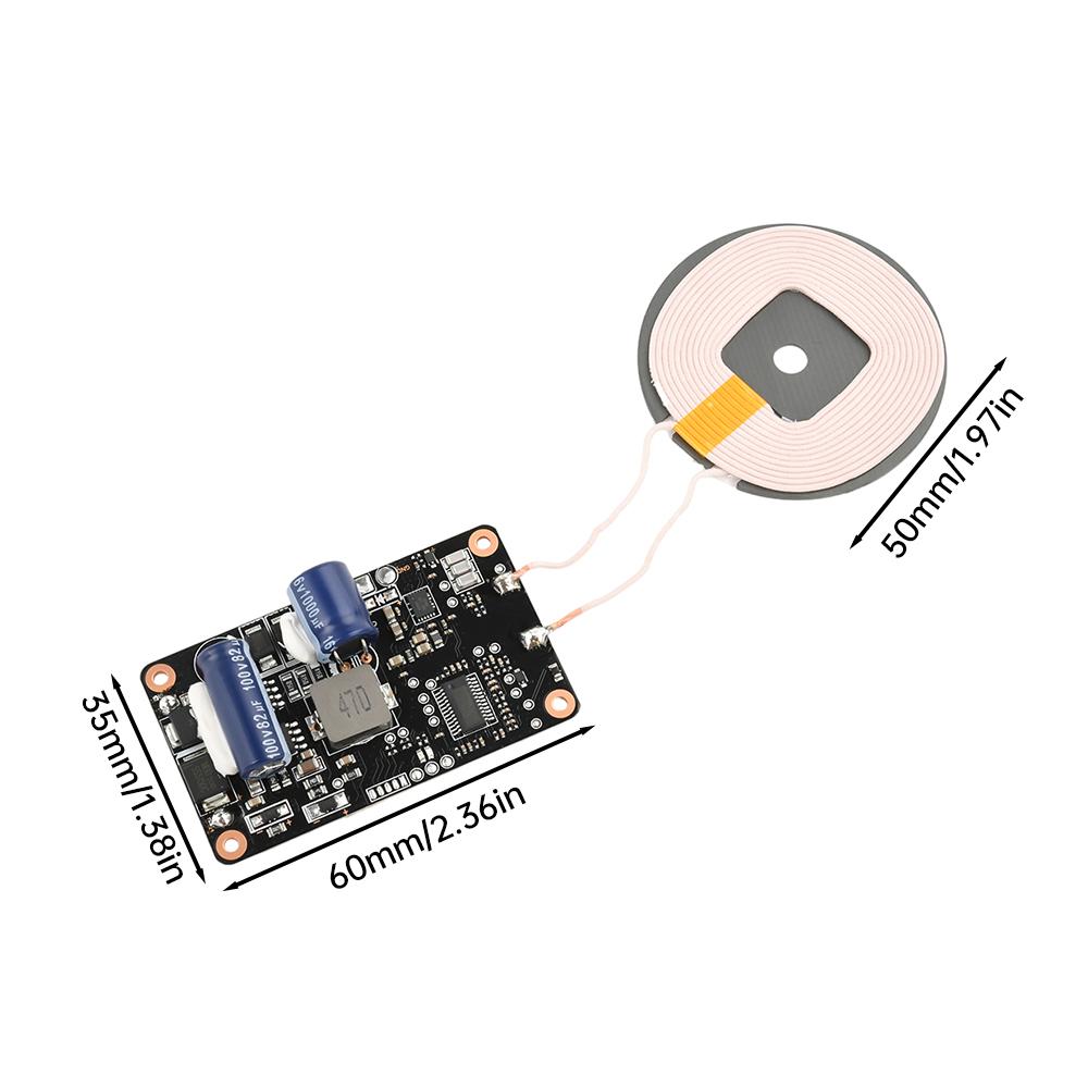 DC 12-96V 20W Kabelloser Lade-Sender-Modul für DIY-Autos/Elektrofahrzeug-Modifikation Schnelllade-Leiterplatte