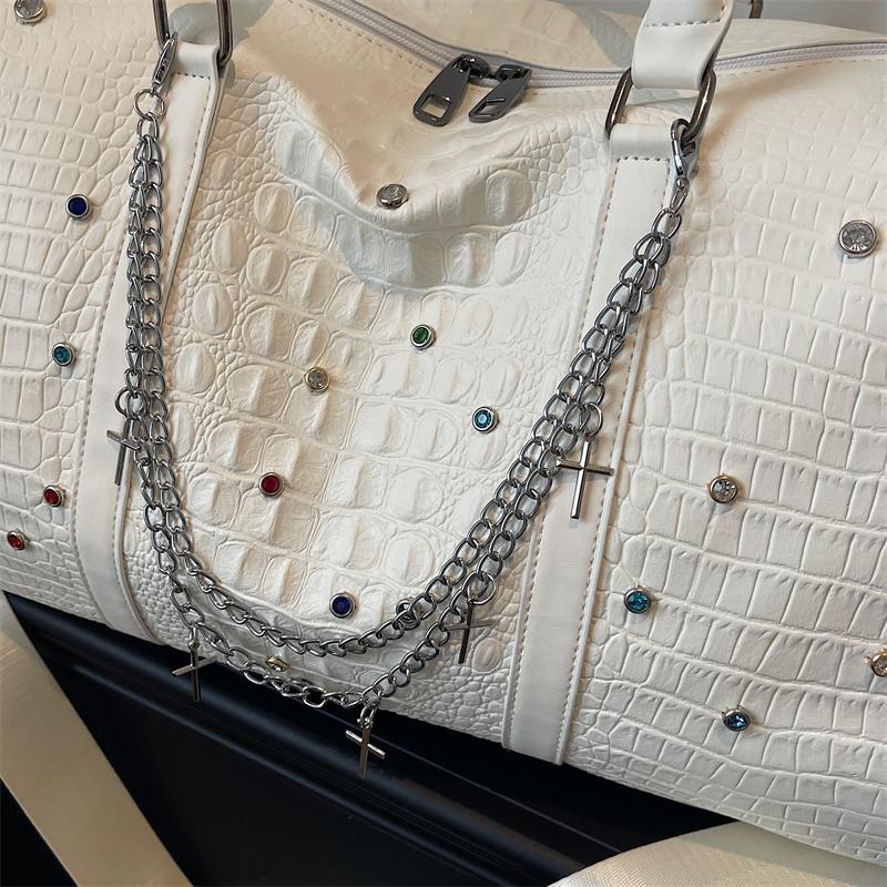 Borsa da Viaggio di Grande Capacità Borsa da Palestra Leggera da Donna Borsa Portatile per Viaggi a Breve Distanza Borsa da Viaggio