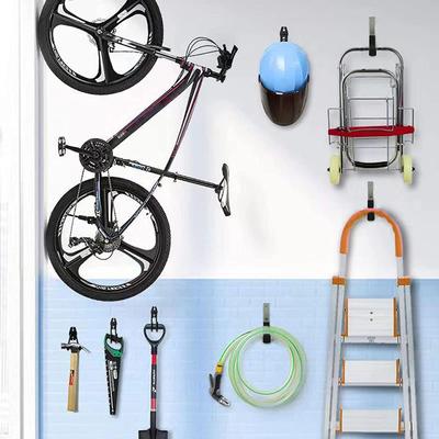 Lot de 2 Crochets Robustes pour Organiser les Rallonges Fixation Murale Cintres en Acier Inoxydable Outils d'Organisation de Garage
