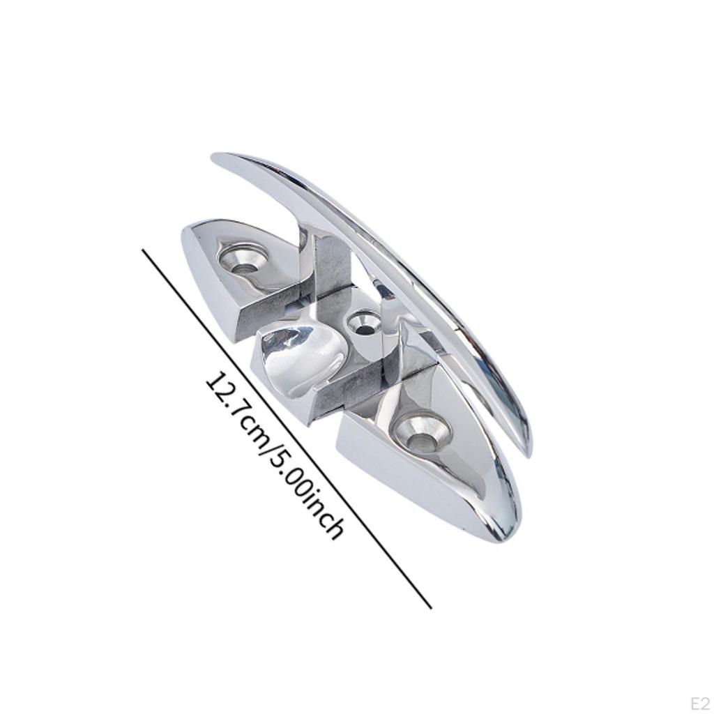 Boat Folding Cleat Accessory Hardware Convenient Easy To Install Rope Stainless Steel for