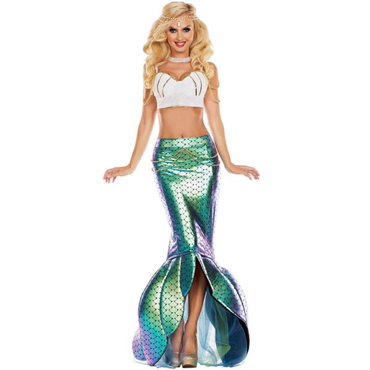 S-XXL Halloween mermaid costume cosplay clothes