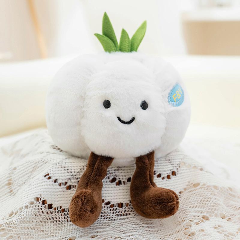 Creative Eggplant Doll Red Umbrella Umbrella Mushroom Doll Cute Vegetable Fruit Shape Plush Toy Boutique Doll