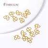 10/20Pcs 18K Gold Plated W Shape Clasps For Jewelry Necklace Clasps Connectors For Bracelets Making DIY Accessories