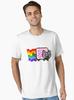 Maglietta Nyan Cat con Arcobaleno Divertente Meme Creativo Top Hip Hop Y2K Vintage 2026 Nuovo Cotone Estivo Casual Ampio Street Wear