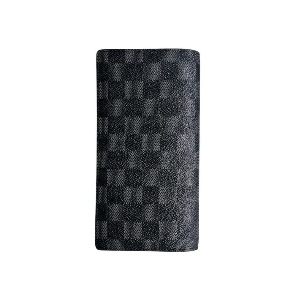 LOUIS VUITTON Portefeiulle Â· Brother Long Wallet purse Damier Grafitto N62665 Used