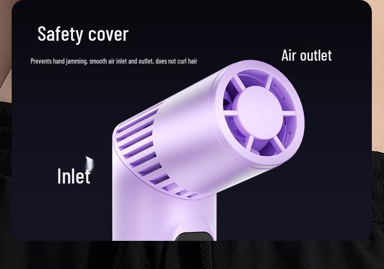 Portable Mini Lipstick Handheld Fan: Cross-Border, High-Speed, Folding, Rotating Fan for Outdoor Travel