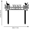 Garden Metal Signs Yard Art Custom Name Metal Stakes Outdoor Decor Garden Gift