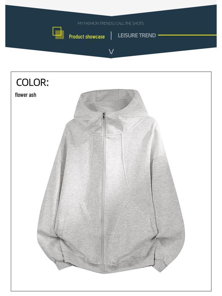 Men's NASA MARVEL Spring/Autumn Sporty Casual Zip-Up Hoodie