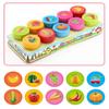 Toy DIY Scrapbooking Round Scrapbook Rubber Stamps Kids Stamp Dinosaur Stamps Cartoon Stamp