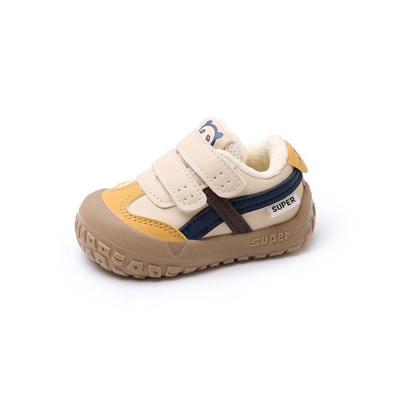 Baby Shoes Autumn and Winter New Baby Toddler Shoes Girls Soft Sole Boys Shoes Two Cotton Velvet Children's Sports Shoes