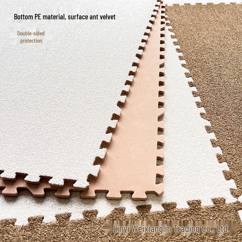 Large Fluffy Carpet Foam Floor Mat for Children's Bedroom, Bedside, and Bay Window – Customizable Size