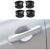Carbon Fiber Style Exterior 4-Door Handle Bezel Cover Trims For Acura Integra