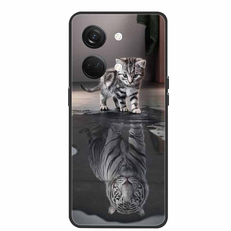 For OnePlus Nord 3 5G Case Coque Nord3 Lovely TPU Soft Cartoon Painted Cat Phone Casses for One Plus Nord 3 Silicon Para Shells