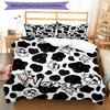 3pcs Custom Name Cow Bedding Set Duvet Cover Closure Includes 1 Duvet Cover & 2 Pillowcases, Soft and Comfortable for All Seasons.
