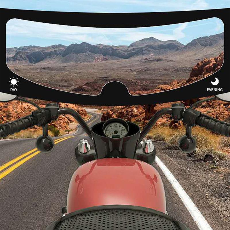 Motocyklová helma Čirá Fólie proti zamlžování a dešti Helmové sklo Odolná Nano vrstva Samolepka Moto Bezpečnost Jízda Helma Příslušenství