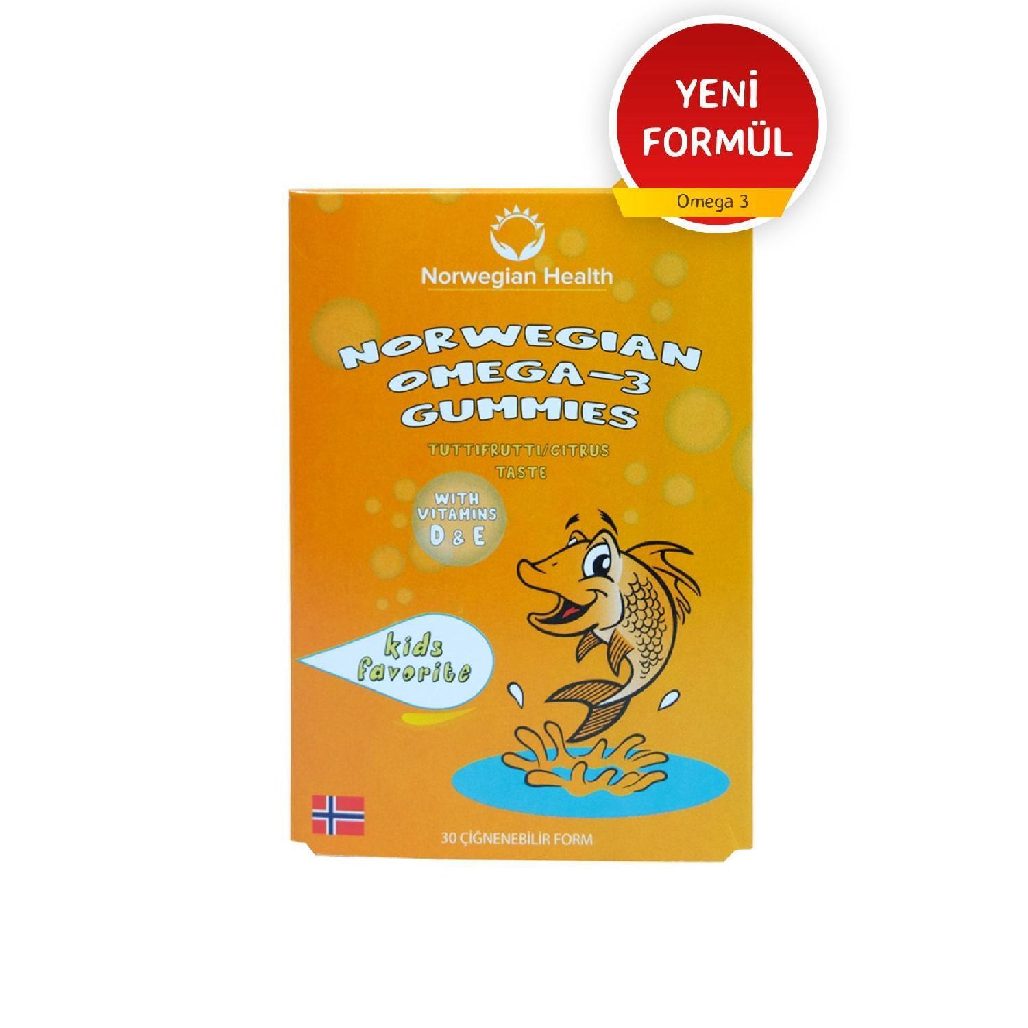 

Omega 3 Gummies 30 Chewable Form Norwegian Fish Oil Holding Frutti Flavored.