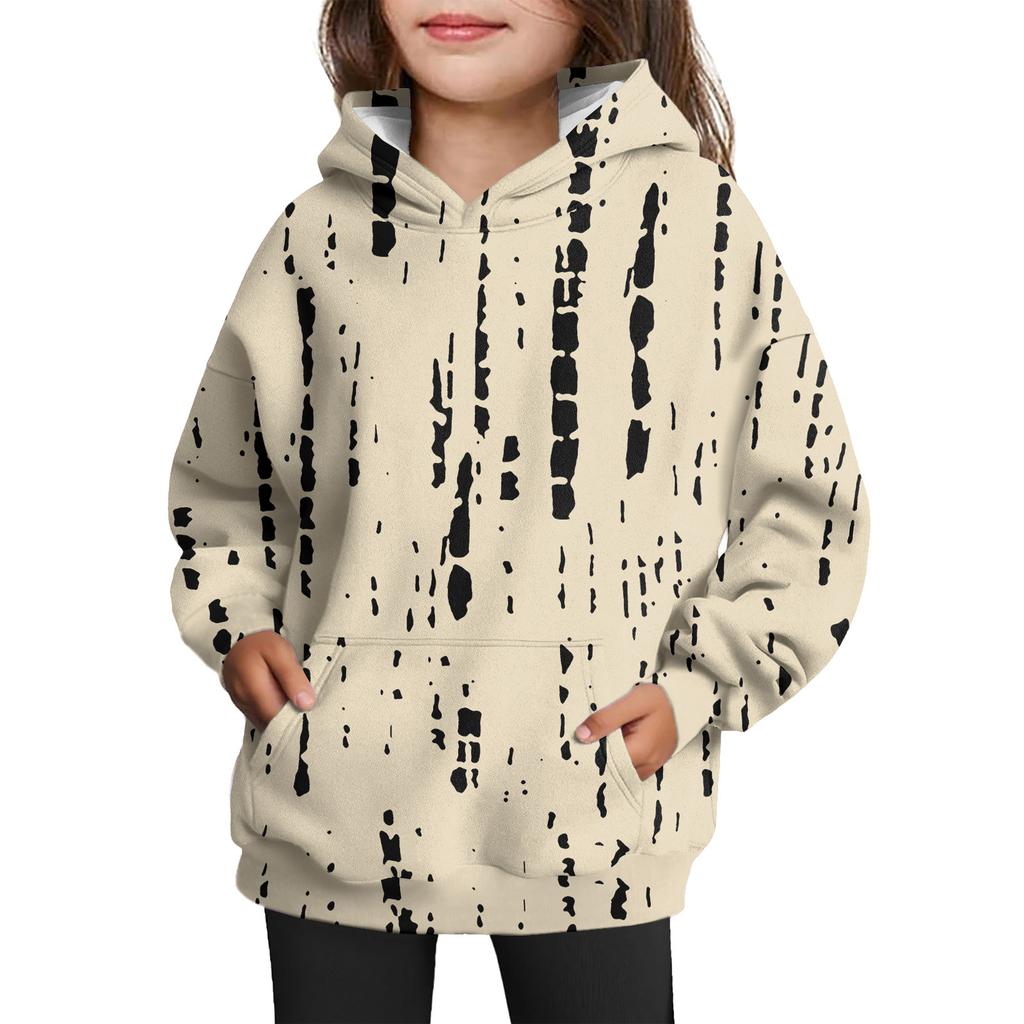 Худи для девочек с принтом тай-дай - Пуловер с принтом