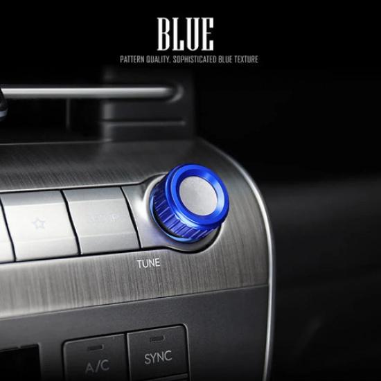Aluminum Console Audio Volume Control Knob Ring Cover For Hyundai Kona 2024 2025