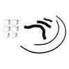 Silicone Radiator coolant Hose For Honda CB750 Hornet XL750 Transalp 23-25 Black