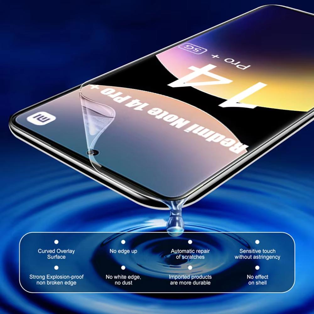 4 PCS Hydrogel Film For Xiaomi Redmi Note 15 Pro Plus Soft Screen Protector for Redmi Note 12 12S 11S 10S 13 14 Pro Plus HD Film