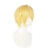 Heat-resistant Cosplay Wig, "Second Castle" Gold, Cool Short Hair, Perfect for Parties and Disguises. Includes Bonus Net.